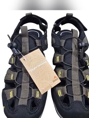Men's Paxific Mountain Ascot Black Outdoor Sport Sandals PM008411-022 US Size 9